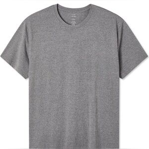 NWOT 4XL Gray Big Men’s Crewneck Short Sleeve Tee Soft Wash 100% Cotton